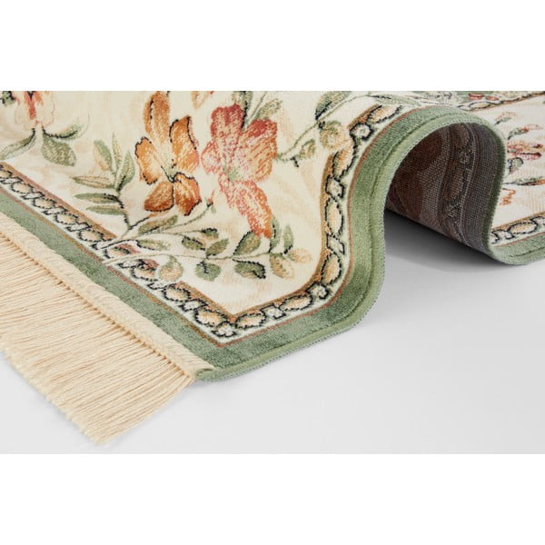Zeleni/krem tepih viskozan 195x300 cm Oriental – Nouristan-image-2