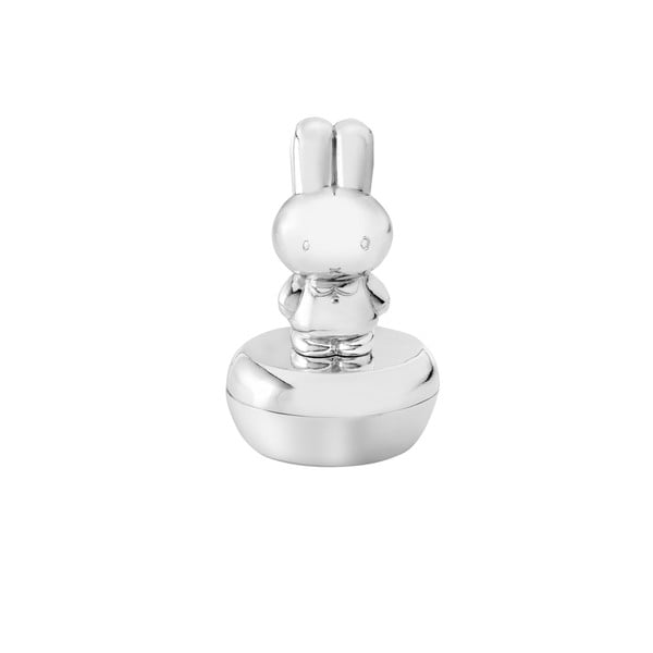 Metalna kutijica za prvi mliječni zub u sjajno srebrnoj boji ø 4x6 cm Miffy – Zilverstad