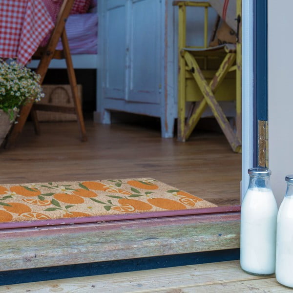 Otirač od kokosovih vlakana 40x120 cm Orange – Artsy Doormats-image-3