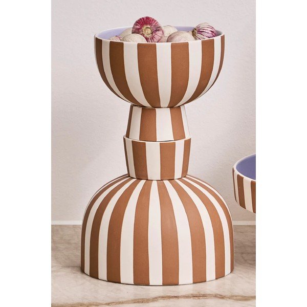 Smeđa zdjelica za posluživanje od kamenine Toppu – OYOY Living Design-image-1