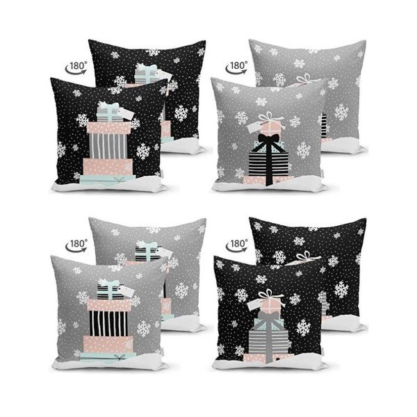 Ukrasne jastučnice u setu 4 kom s božićnim motivom 43x43 cm Merry Christmas – Mila Home-image-2