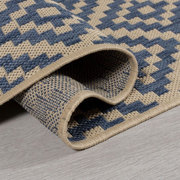 Plavo-bež vanjski tepih 200x200 cm Moretti - Flair Rugs-image-3