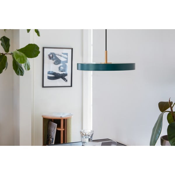 Tamno zelena LED viseća svjetiljka s metalnim sjenilom ø 31 cm Asteria Mini – UMAGE-image-1