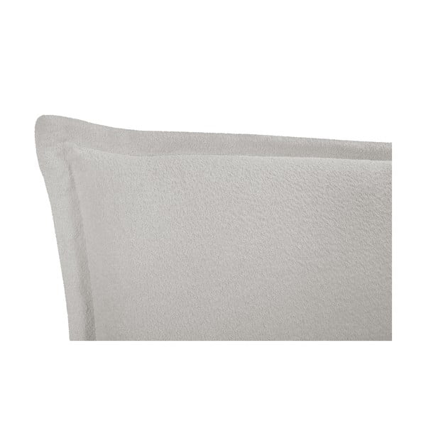 Svijetlo sivi tapecirani bračni krevet s prostorom za pohranu s podnicom 140x200 cm Armie – Milo Casa-image-4