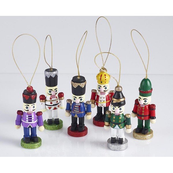 Set od 6 božićnih krekera Robin Reed Red Nutcracker-image-1