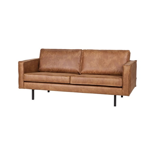 Smeđa sofa od imitacije kože 190 cm Rodeo – WOOOD-image-2
