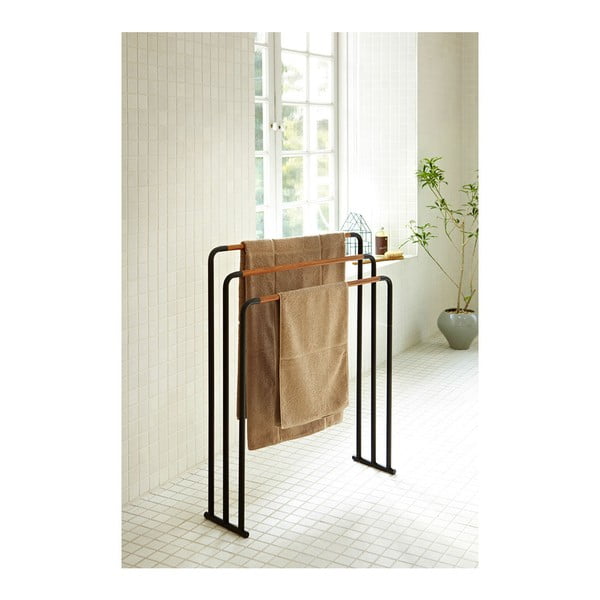 Crni stalak za ručnike YAMAZAKI Plane-image-2
