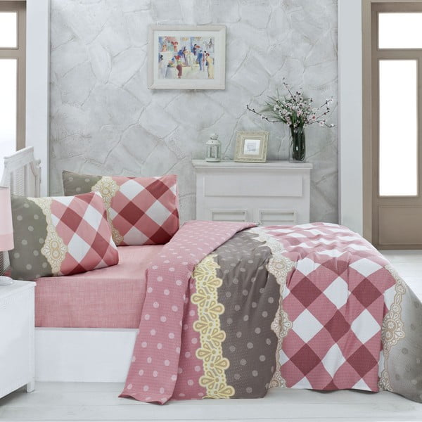 Lagani pamučni prekrivač za bračni krevet Ceylin, 200 x 230 cm