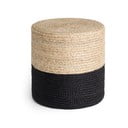 Crni/u prirodnoj boji tabure Juta Gold Black – Hanse Home