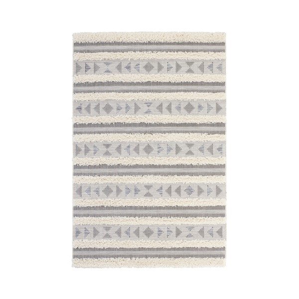Sivi tepih Mint Rugs Handira Tribal Stripes, 155 x 230 cm