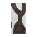 Bijela/smeđa periva pamučna staza 70x150 cm Figura – Mette Ditmer Denmark
