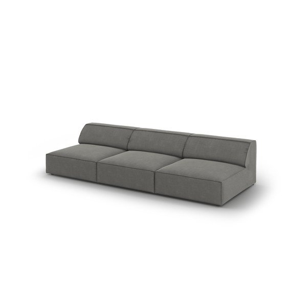 Siva baršunasta sofa 240 cm Jodie – Micadoni Home-image-4