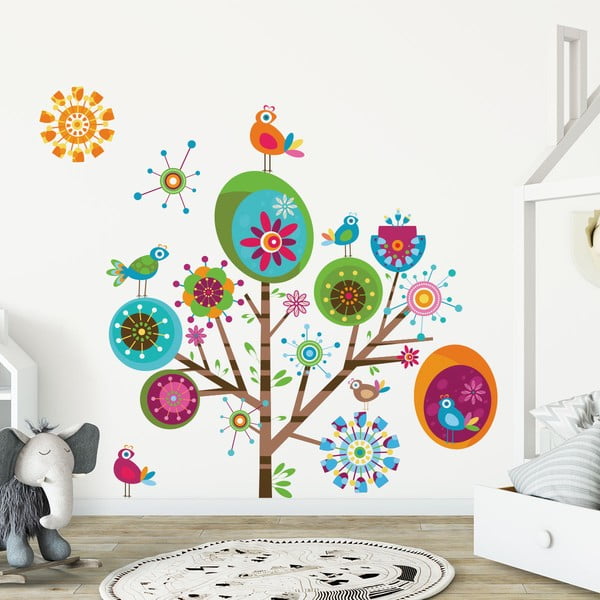 Set dječjih zidnih naljepnica Ambiance Multicolor Tree
