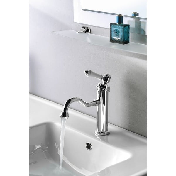 Stojeća slavina za umivaonik u sjajno srebrnoj boji Vienna – Sapho-image-2