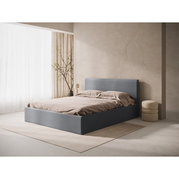 Sivo podstavljeno uzglavlje 170,5x100 cm Remo – Micadoni -image-1