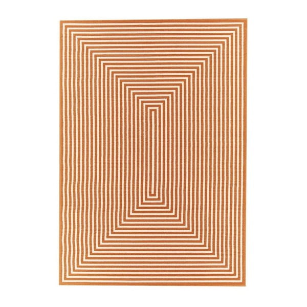 Narančasti vanjski tepih Floorita Braid, 133 x 190 cm