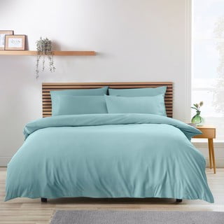 Plava posteljina za bračni krevet/za produženi krevet od mikrovlakana 230x220 cm So Soft Easy Iron – Catherine Lansfield