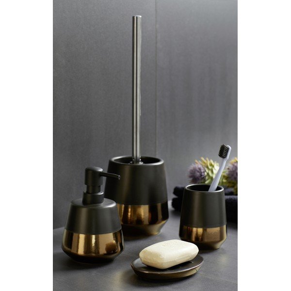 Crni keramički set pribora za kupaonicu Brandol – Wenko-image-1