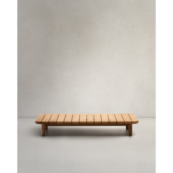 Vrtni stol od masivne tikovine 70x140 cm Turqueta – Kave Home-image-1