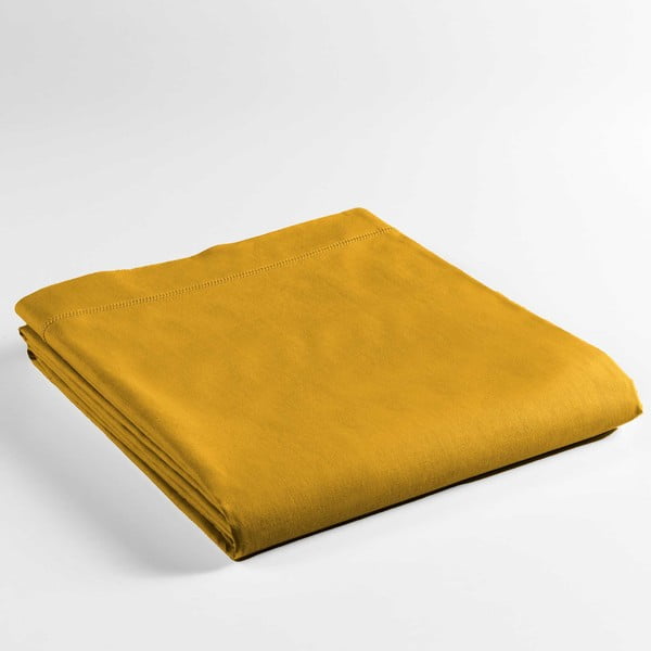 Žuta  pamučna plahta 240x300 cm Lina – douceur d'intérieur