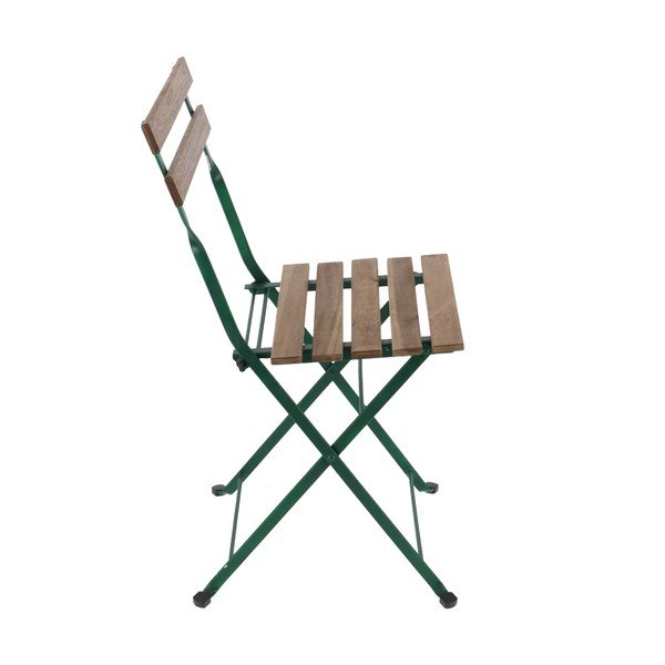 Zeleno-bež metalna vrtna stolica - Esschert Design-image-2