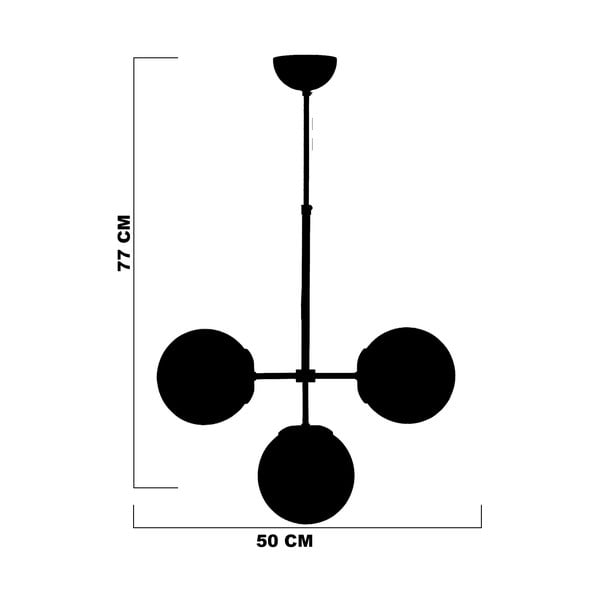 Siva/u zlatnoj boji stropna svjetiljka sa staklenim sjenilom ø 15 cm Seagull – Squid Lighting-image-3