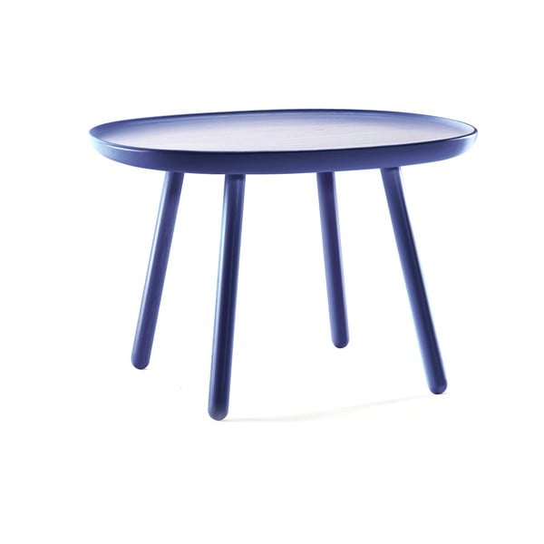 Plavi stol od punog drveta EMKO Naiva, ø 64 cm