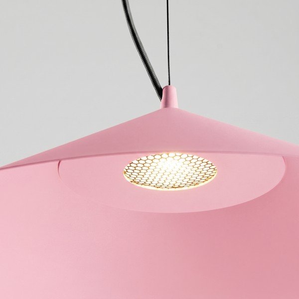 Ružičasta metalna LED viseća svjetiljka ø 50 cm FINT – Thoro-image-2