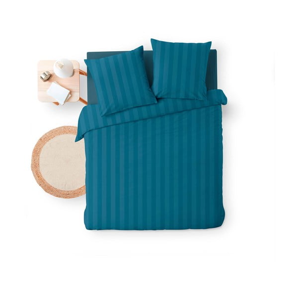 Plava posteljina za bračni krevet/za produženi krevet od mikrovlakana 240x220 cm Cleo – douceur d'intérieur