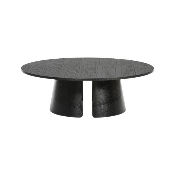 Crni stolić Teulat Cep, ø 110 cm
