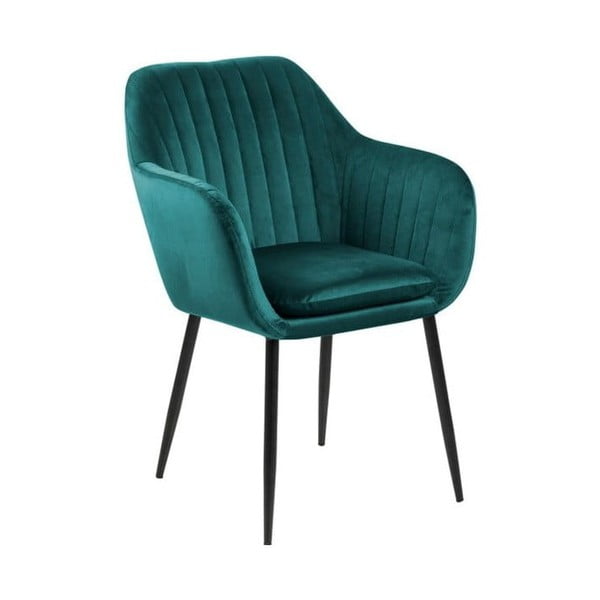 Zelena blagovaonska stolica s metalnom bazom Bonami Essentials Emilia