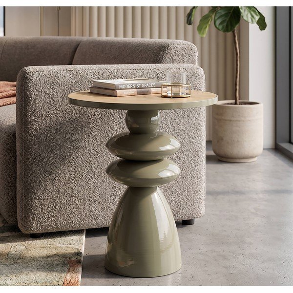 Metalni okrugao pomoćni stol ø 45,5 cm Metal Console – Mauro Ferretti-image-1