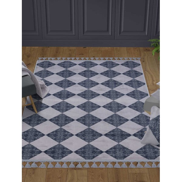 Sivi perivi tepih 180x120 cm - Vitaus-image-1