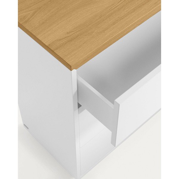 Bijela niska komoda 90x75 cm Abilen – Kave Home-image-3