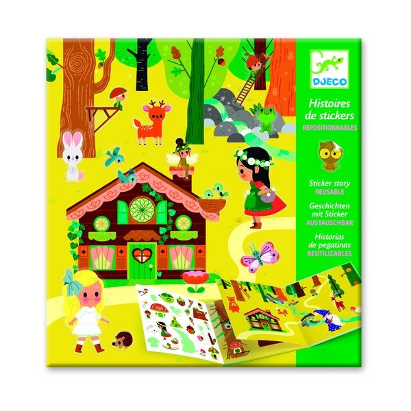 Set knjiga s naljepnicama Djeco Forest Sticker Story-image-1