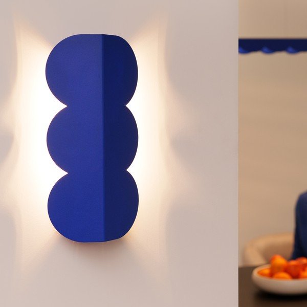 Tamno plava zidna lampa aluminijska BISCUIT – Thoro-image-2