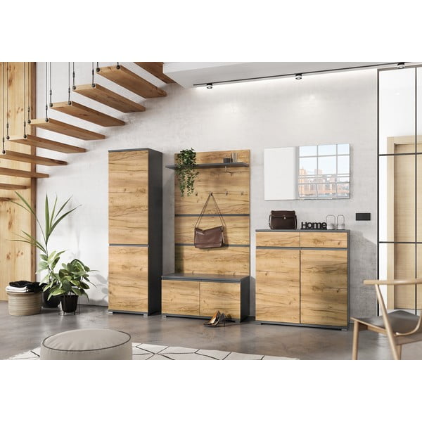 Ormar u dekoru hrasta 54x200 cm Lissabon - Germania-image-4