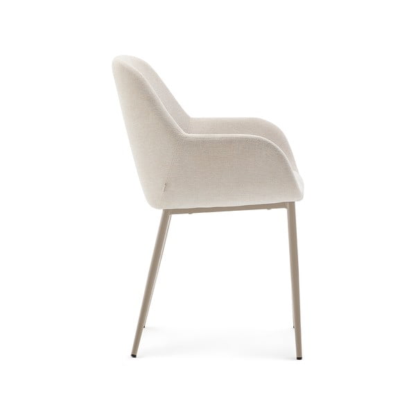 Krem podstavljena blagovaonska stolica Konna – Kave Home-image-2