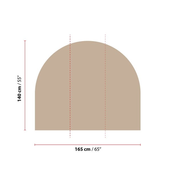 Zidna naljepnica 165x140 cm Taupe - Ambiance-image-1