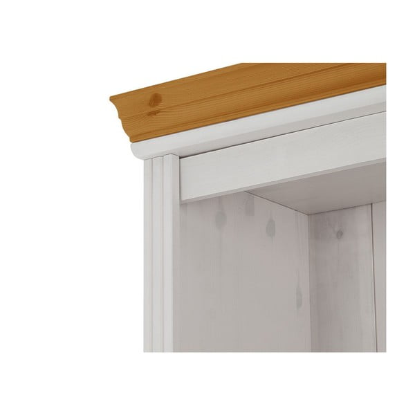 Bijela vitrina od masivnog bora 74x223 cm Anita – Støraa-image-1