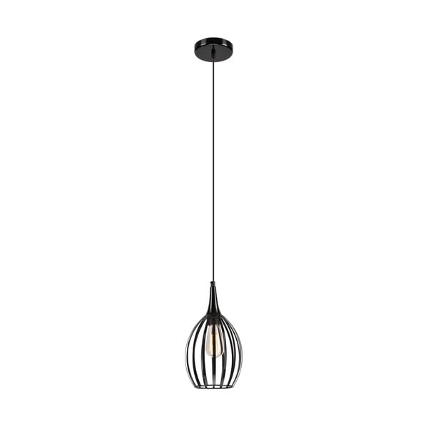 Crna viseća svjetiljka ø 17,5 cm Vincent – LAMKUR