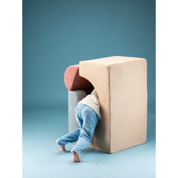 Svjetlo smeđi set mekanih igrački od pjene od samta 75x49x37 cm Rainbow Montessori – Wigiwama-image-4