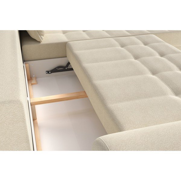 Krem sklopiva kutna garnitura (s desnim kutom) Balitco – Ropez-image-1