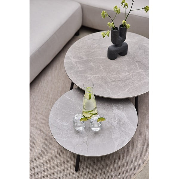 Okrugao vrtni stol s keramičkom daskom ø 60 cm Monaco – Hartman