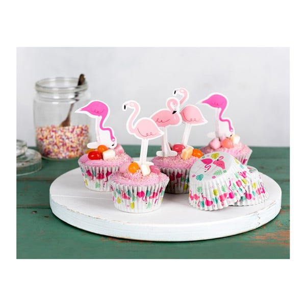 Rex London Flamingo Bay set ukrasa za cupcake-image-2