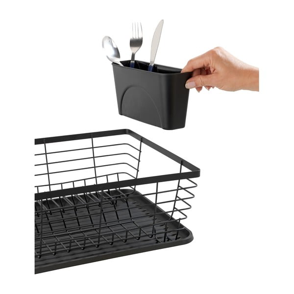 Crni ocjeđivač za posuđe Wenko Drip-image-3