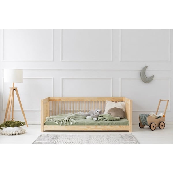 Dječji krevet od masivnog bora 80x200 cm u prirodnoj boji Mila CWW – Adeko