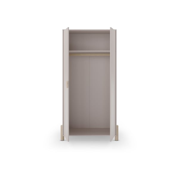 Krem dječja garderoba od masivnog bora 93x180 cm Enola – Marckeric-image-4