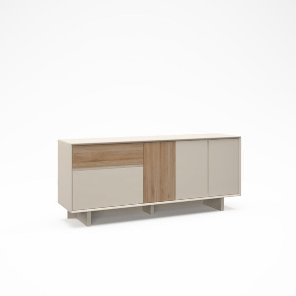 Bež/u prirodnoj boji komoda u dekoru hrasta 180x76x45 cm Carpi – Marckeric-image-4