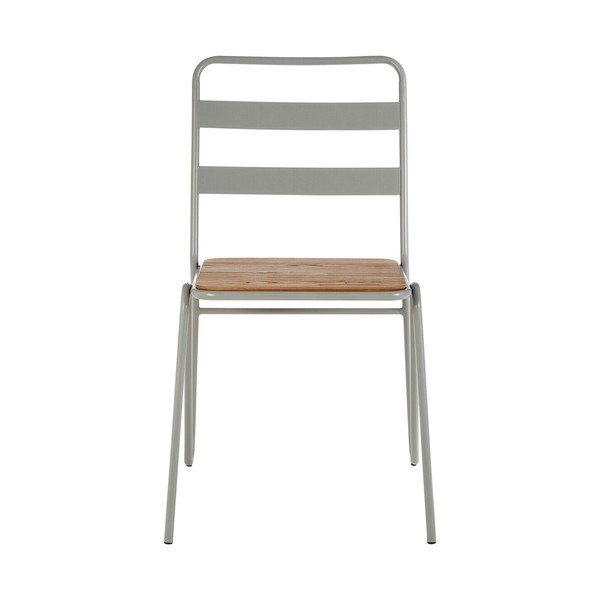 Siva/u prirodnoj boji blagovaonska stolica od čvrstog brijesta District – Premier Housewares-image-2